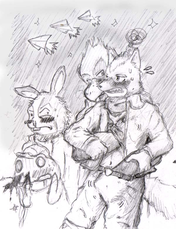 Rule34 – If it exists, there is porn of it / falco lombardi, fox mccloud, peppy hare, slippy toad / 156668