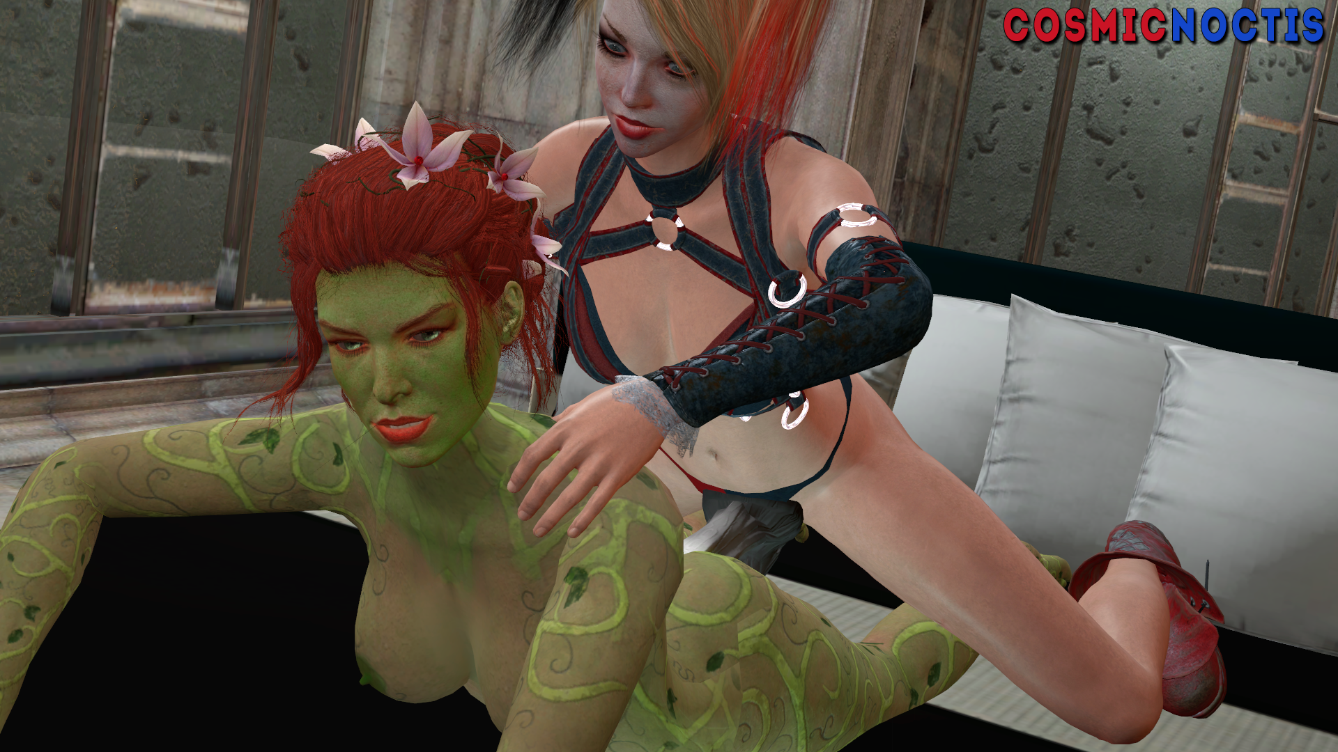 Rule34 – If it exists, there is porn of it / harley quinn, poison ivy / 158278