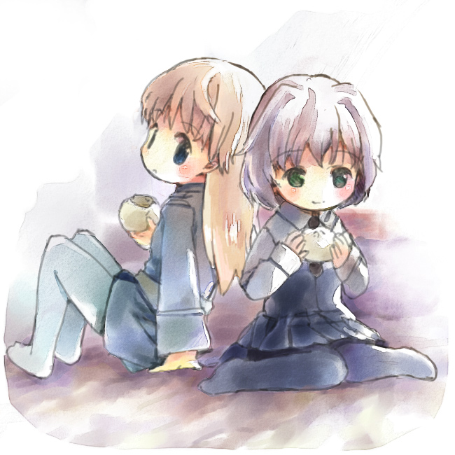 furu, eila ilmatar juutilainen, sanya v. litvyak, strike witches, world witches series, bad id, bad pixiv id, 00s, 2girls, blue eyes, green eyes, multiple girls, pantyhose, white pantyhose