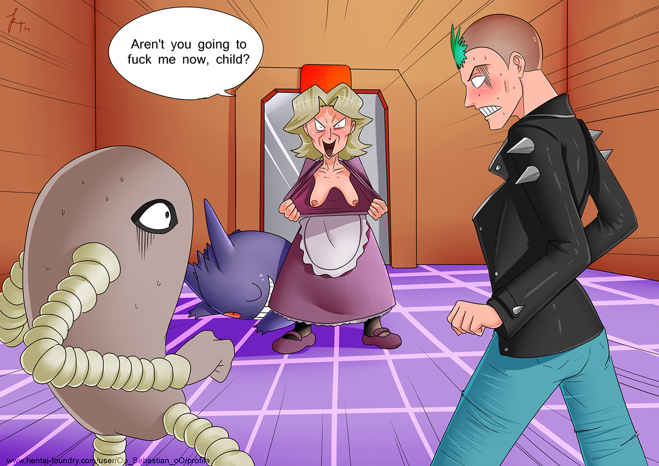 Rule34 – If it exists, there is porn of it / oo sebastian oo, agatha (pokemon), gengar, hitmonlee, npc trainer, punk guy / 159108