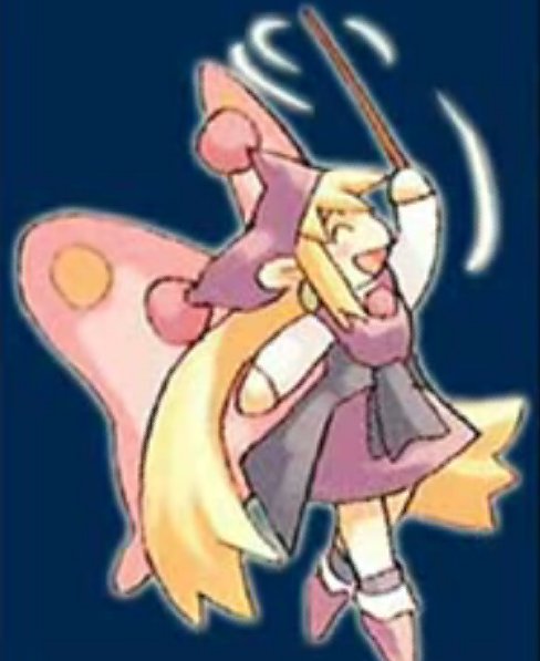 kururu (marl kingdom), marl kingdom, nippon ichi, puppet princess (marl kingdom), 1girl, blonde hair, dress, fairy, female focus, hat, long hair, solo, stick, wings