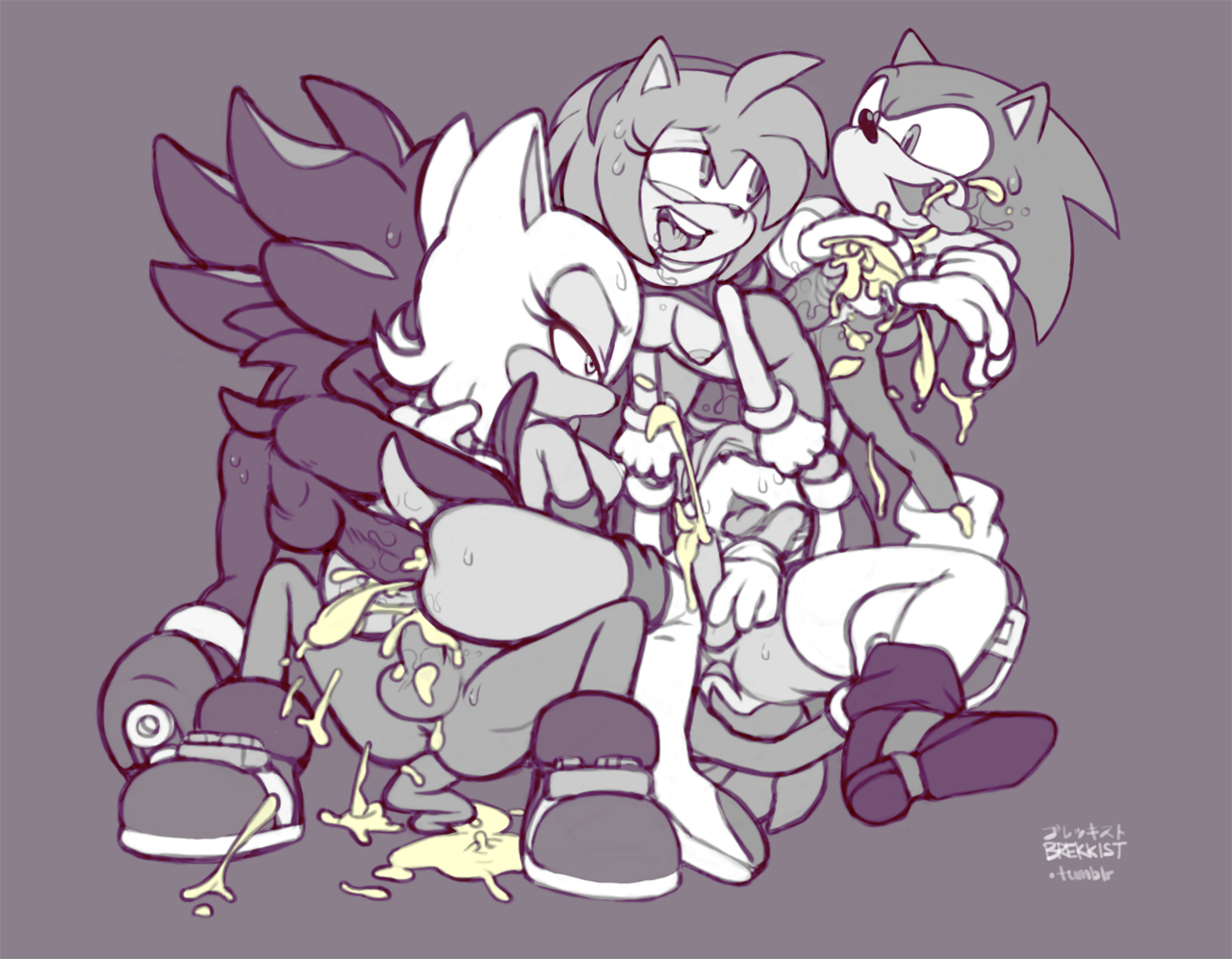 Rule34 – If it exists, there is porn of it / brekkist, amy rose, rouge the bat, sonic the hedgehog / 159487