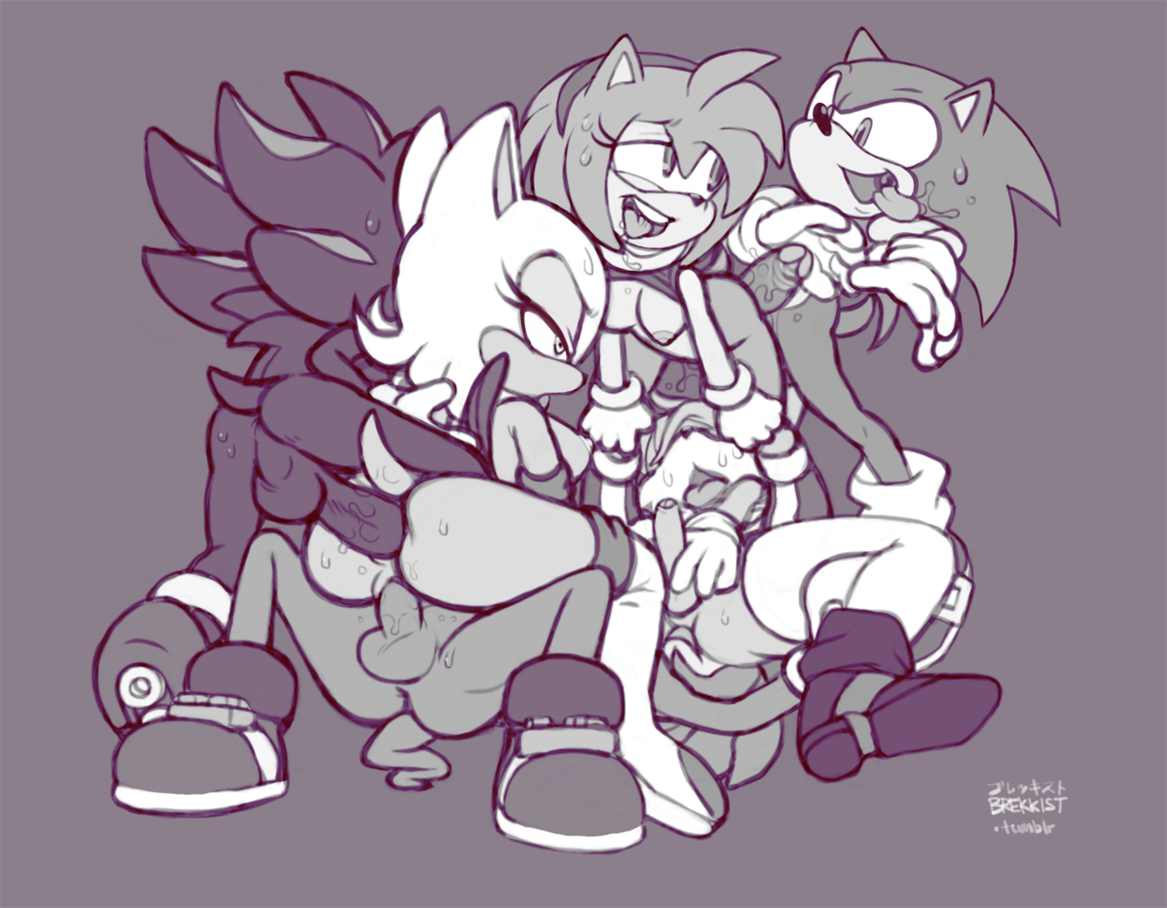 Rule34 – If it exists, there is porn of it / brekkist, amy rose, blaze the cat, knuckles the echidna, rouge the bat, shadow the hedgehog, sonic the hedgehog / 159548