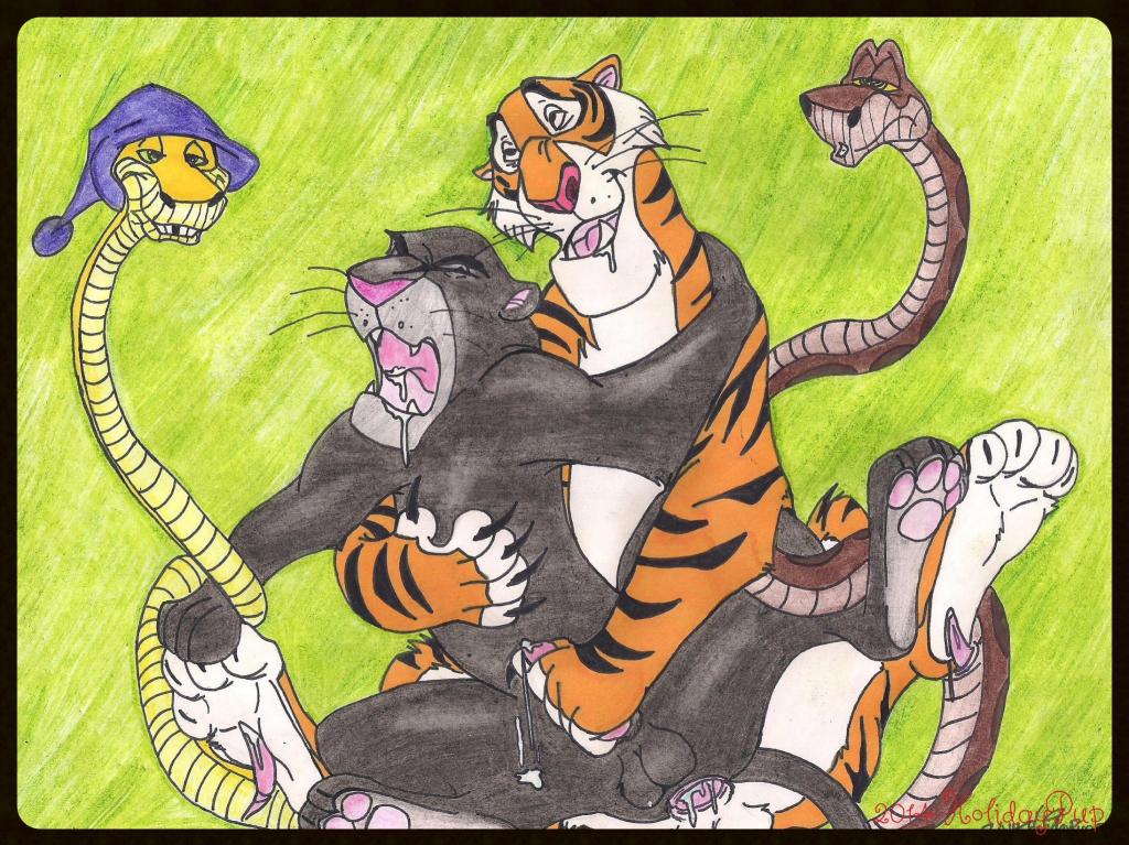 Rule34 – If it exists, there is porn of it / bagheera, holidaypup, kaa, robin hood, shere khan, sir hiss / 159575