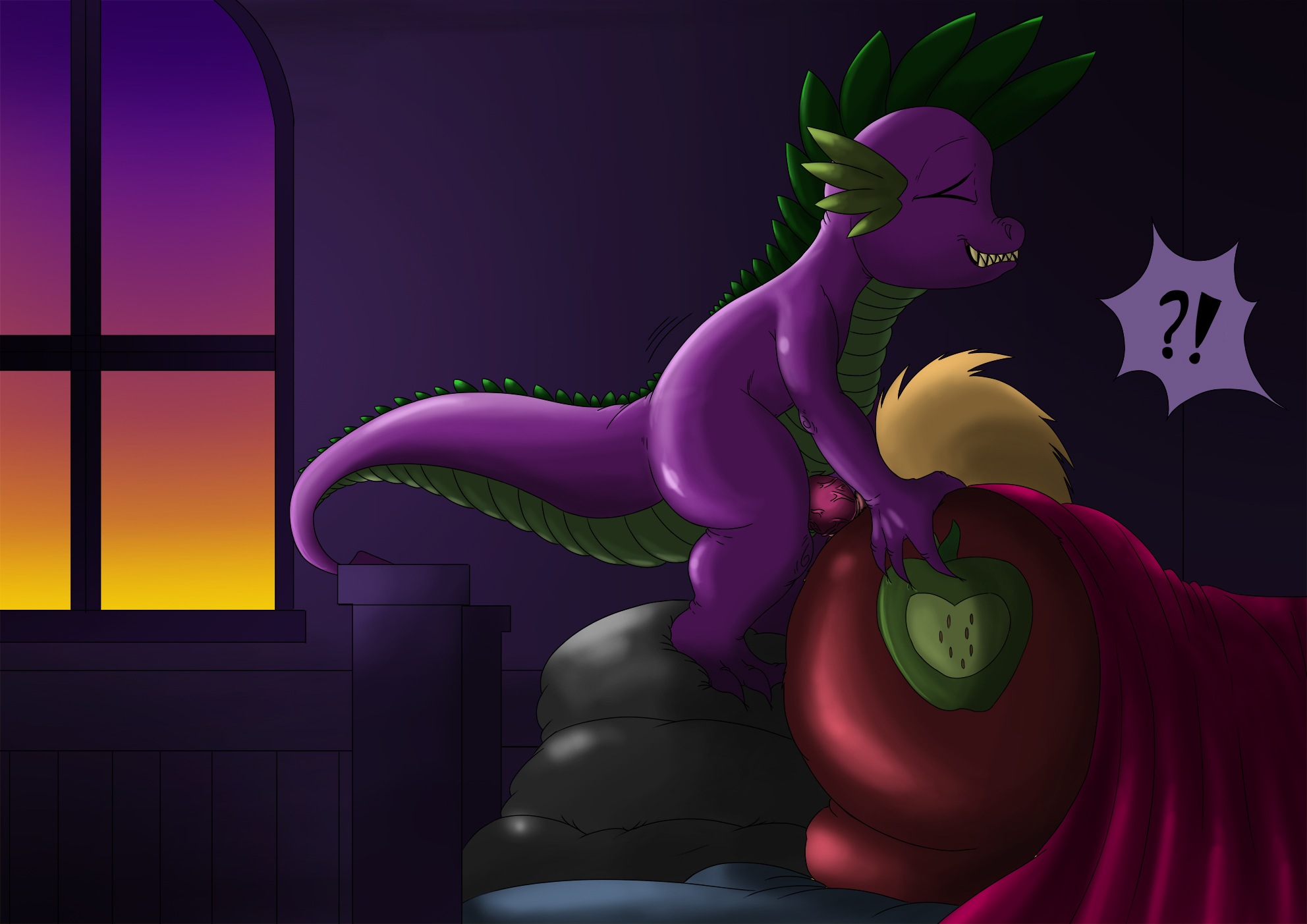 Rule34 – If it exists, there is porn of it / exelzior-maximus, big macintosh (mlp), spike (mlp) / 159589