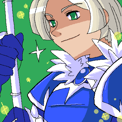 sapphire rhodonite, disgaea, makai senki disgaea 3, nippon ichi, lowres, 1boy, blonde hair, genderswap, genderswap (ftm), green eyes, male focus, solo