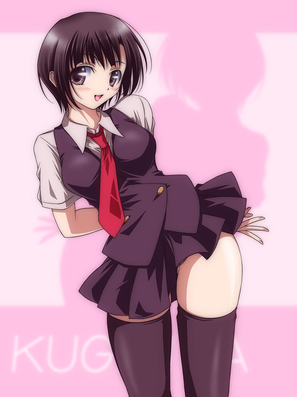 kugimiya madoka, mahou sensei negima!, tagme, 00s, necktie, school uniform, serafuku, solo, thighhighs