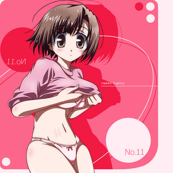kugimiya madoka, mahou sensei negima!, 00s, bra, lingerie, panties, solo, underwear