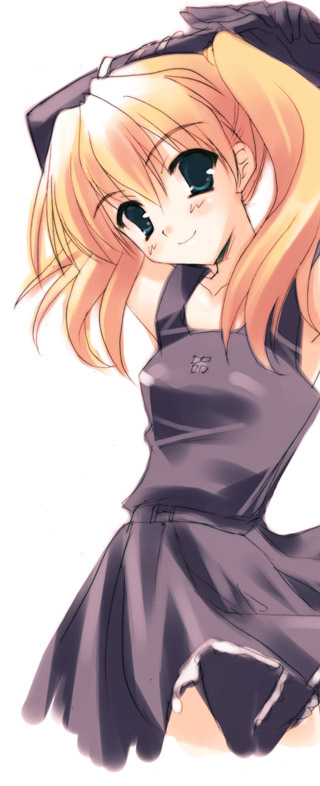 tagme, dress, elbow gloves, gloves, smile, solo, twintails