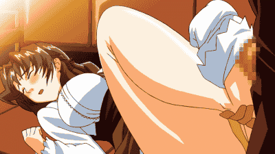 maki daikichi, sai tamako, sakakibara ayumu, erogos, love fetish, animated, animated gif, lowres, 1girl, barefoot, black hair, bouncing breasts, breasts, brown hair, censored, closed eyes, feet, foot focus, footjob, large breasts, long hair, penis, sock on penis, sockjob, socks, solo focus