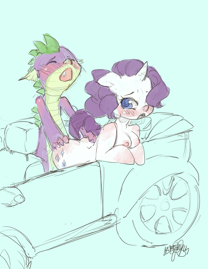 Rule34 – If it exists, there is porn of it / hae-hyun, rarity (mlp), spike (mlp) / 160996