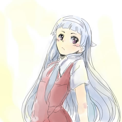 soyoking, nagi, kannagi, lowres, 00s, 1girl, blunt bangs, female focus, long hair, solo