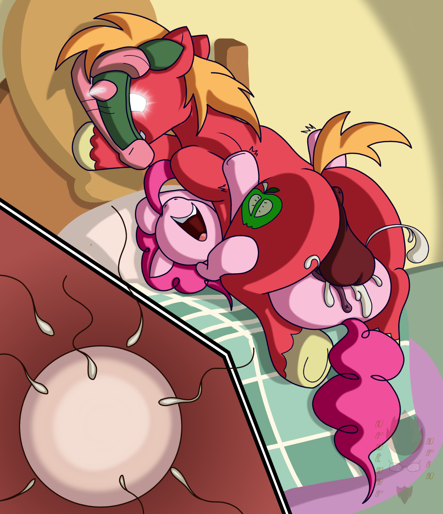 Rule34 – If it exists, there is porn of it / orintakoda, big macintosh (mlp), pinkie pie (mlp) / 161040
