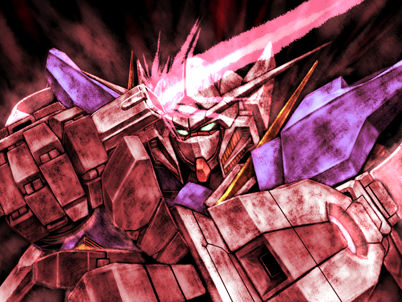 tro (trombe), exia, gundam exia, gundam, gundam 00, bad id, 00s, energy sword, mecha, no humans, robot, solo, sword, weapon