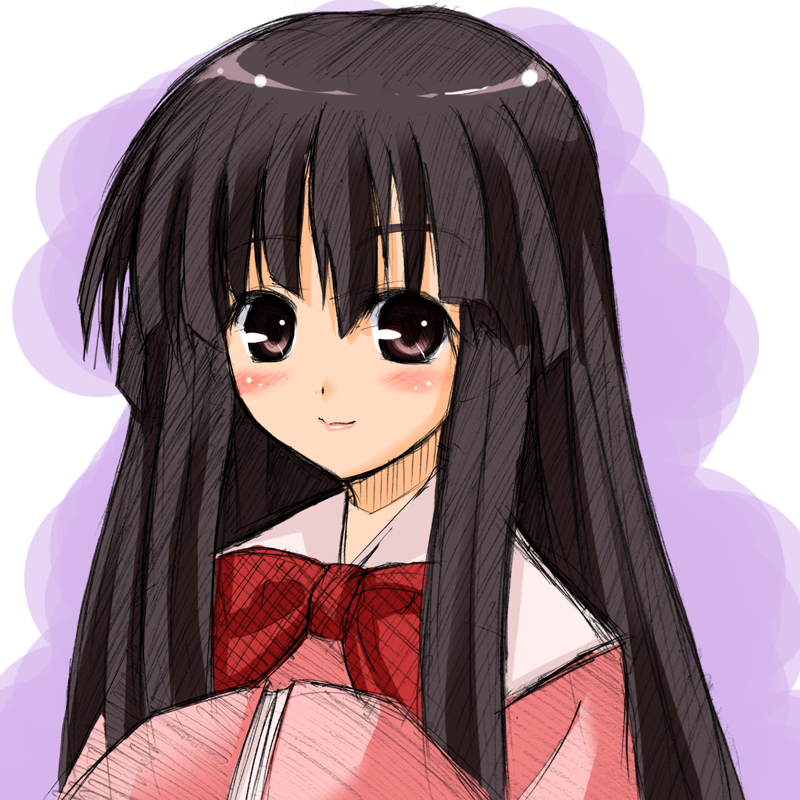 kanata daiki, houraisan kaguya, touhou, 1girl, black hair, blush, female focus, long hair, solo