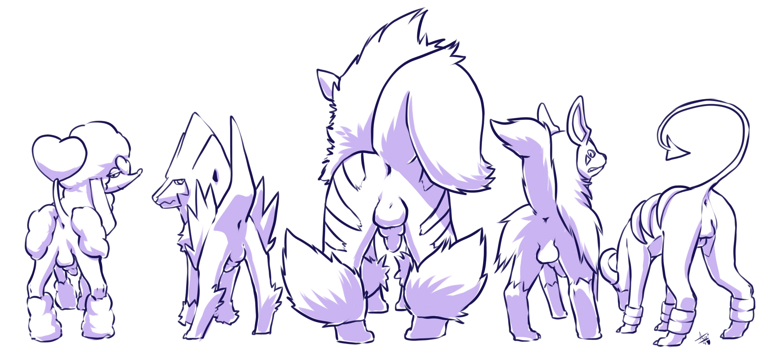 Rule34 – If it exists, there is porn of it / aogami, arcanine, furfrou, houndoom, manectric, mightyena / 161500