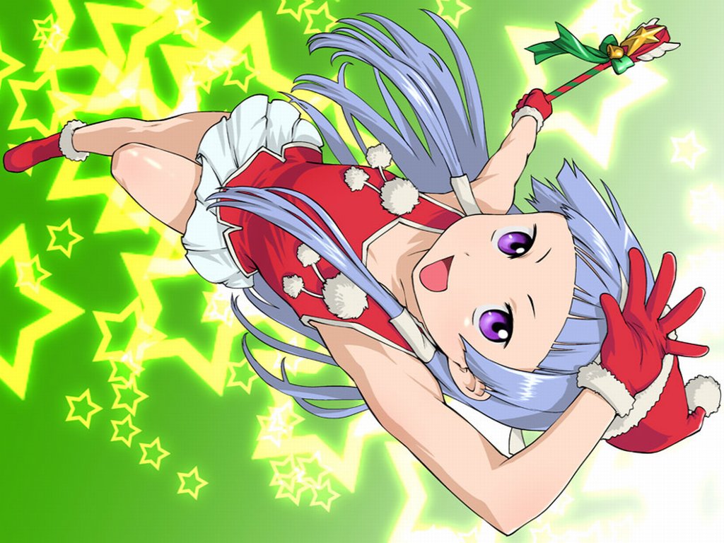 nagi, kannagi, artist request, tagme, 00s, 1girl, female focus, hat, santa hat, solo