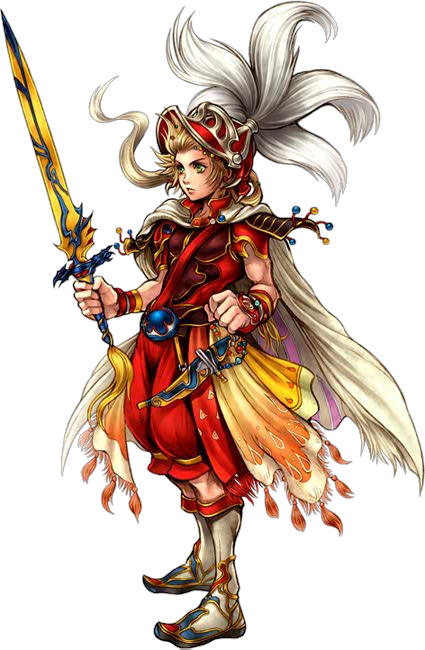 onion knight, dissidia final fantasy, final fantasy, final fantasy iii, official art, 1990s (style)