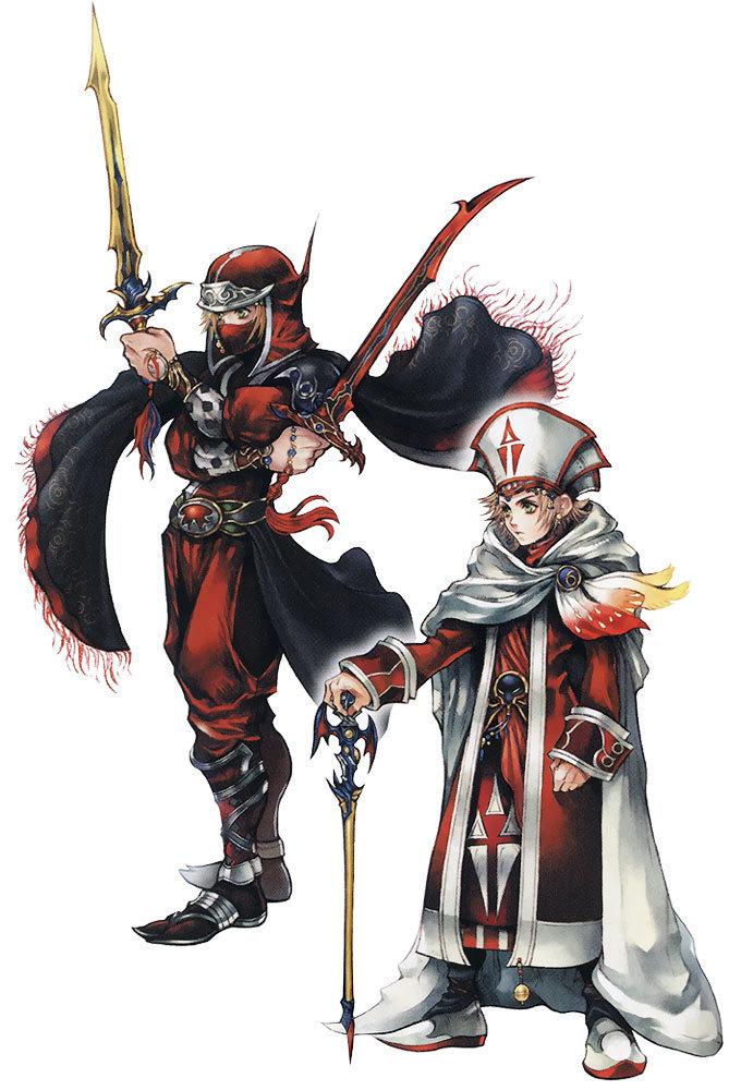 onion knight, sage (ff), dissidia final fantasy, final fantasy, jpeg artifacts, official art, ninja