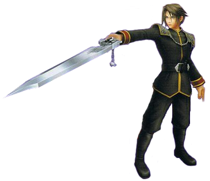 squall leonhart, dissidia final fantasy, final fantasy, lowres, tagme, alternate costume, sword, weapon