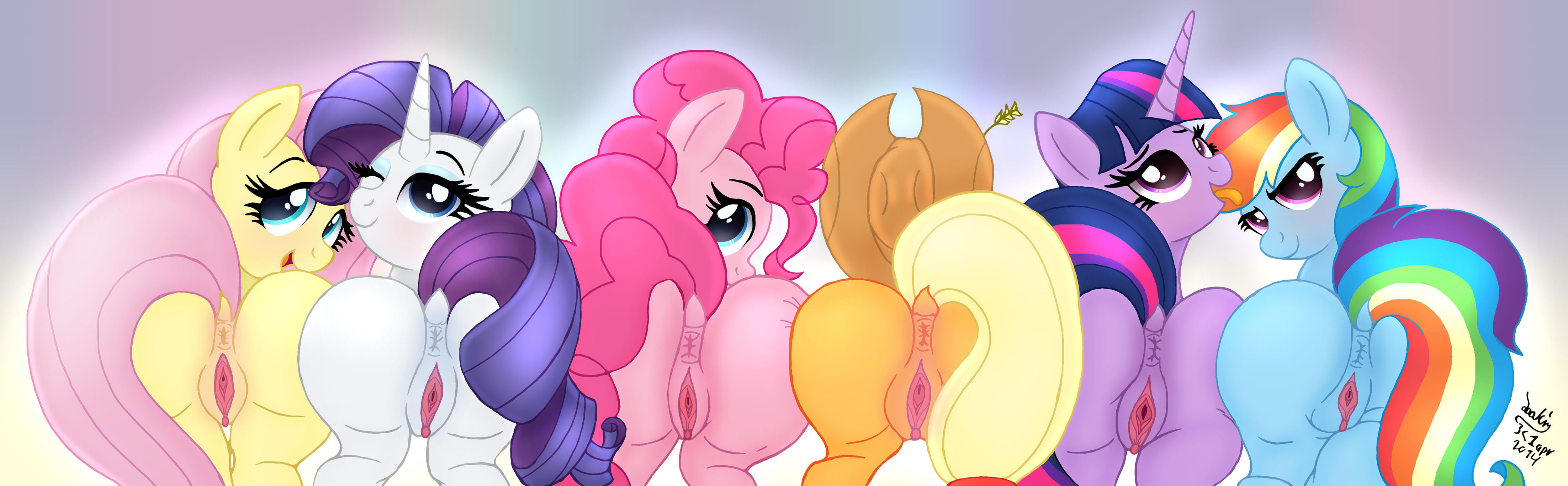 Rule34 – If it exists, there is porn of it / joakaha, applejack (mlp), fluttershy (mlp), mane six (mlp), pinkie pie (mlp), rainbow dash (mlp), rarity (mlp), twilight sparkle (mlp) / 162767