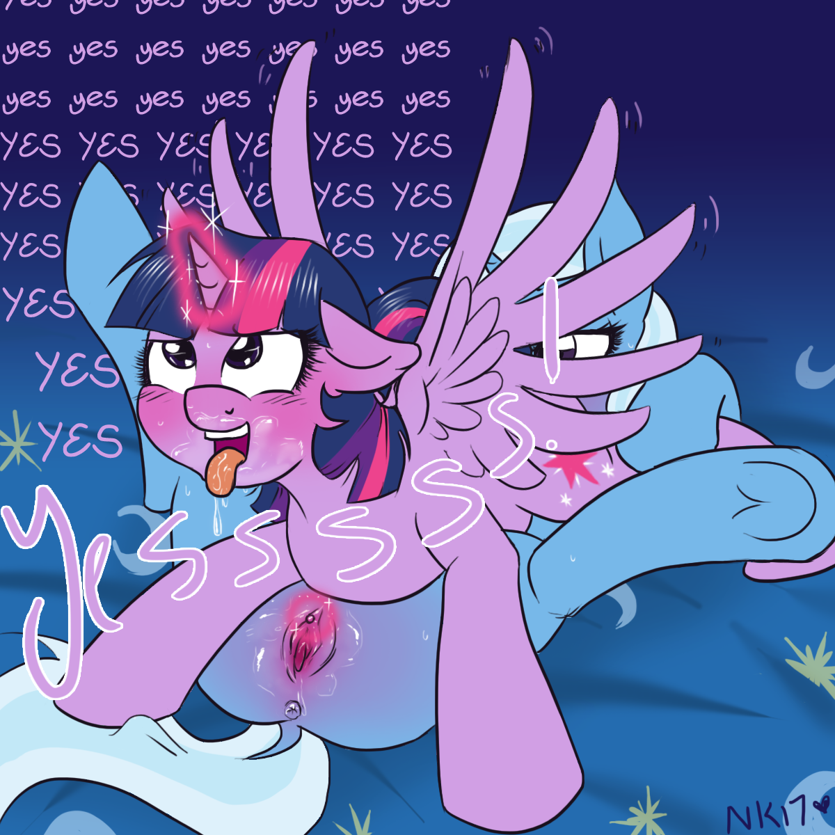 Rule34 – If it exists, there is porn of it / naomisnaughtynook, trixie (mlp), twilight sparkle (mlp) / 162858