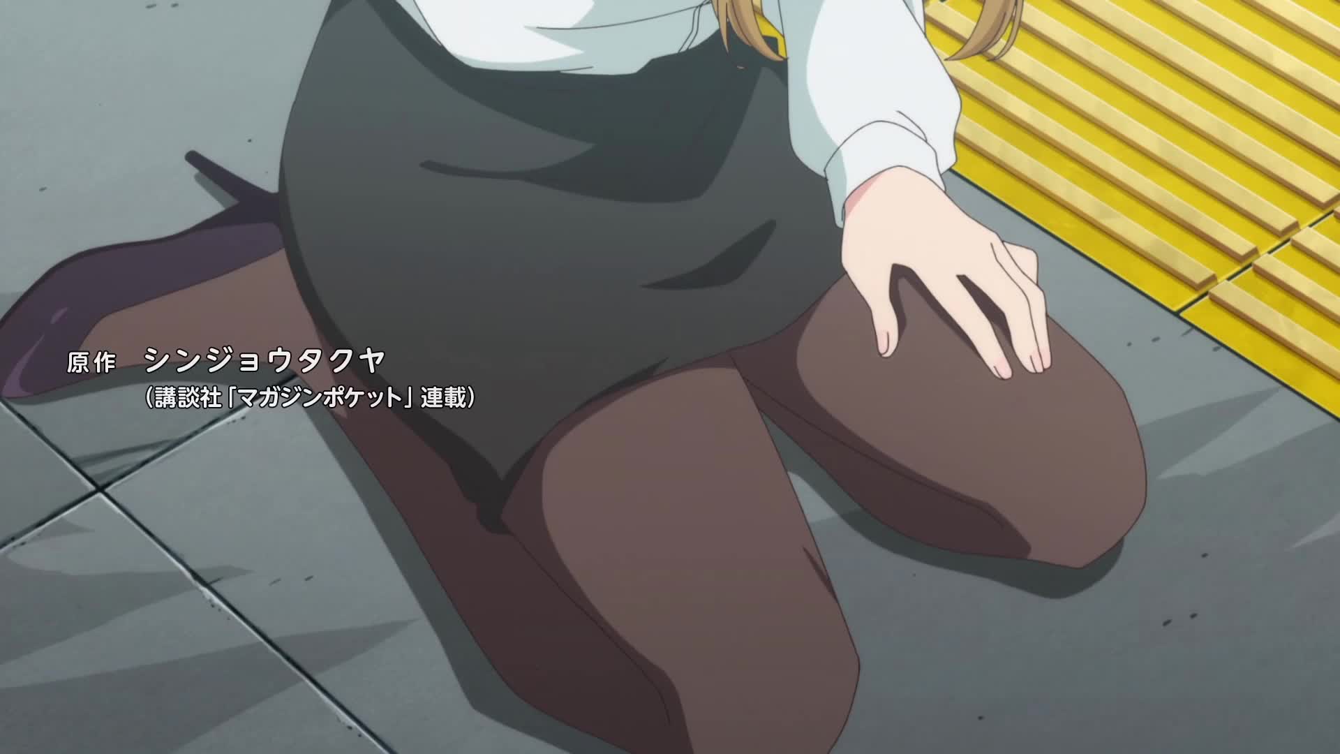kotesashi kouyou, sawaranaide kotesashi-kun, animated, anime screenshot, highres, sound, tagme, video, 1boy, 1girl, ass, black skirt, breasts, brown eyes, brown hair, collarbone, earrings, hand on own ass, high heels, huge ass, jewelry, lips, lipstick, long hair, long sleeves, makeup, one eye closed, pantyhose, pencil skirt, school uniform, shirt, sidelocks, skirt, white shirt, wide hips