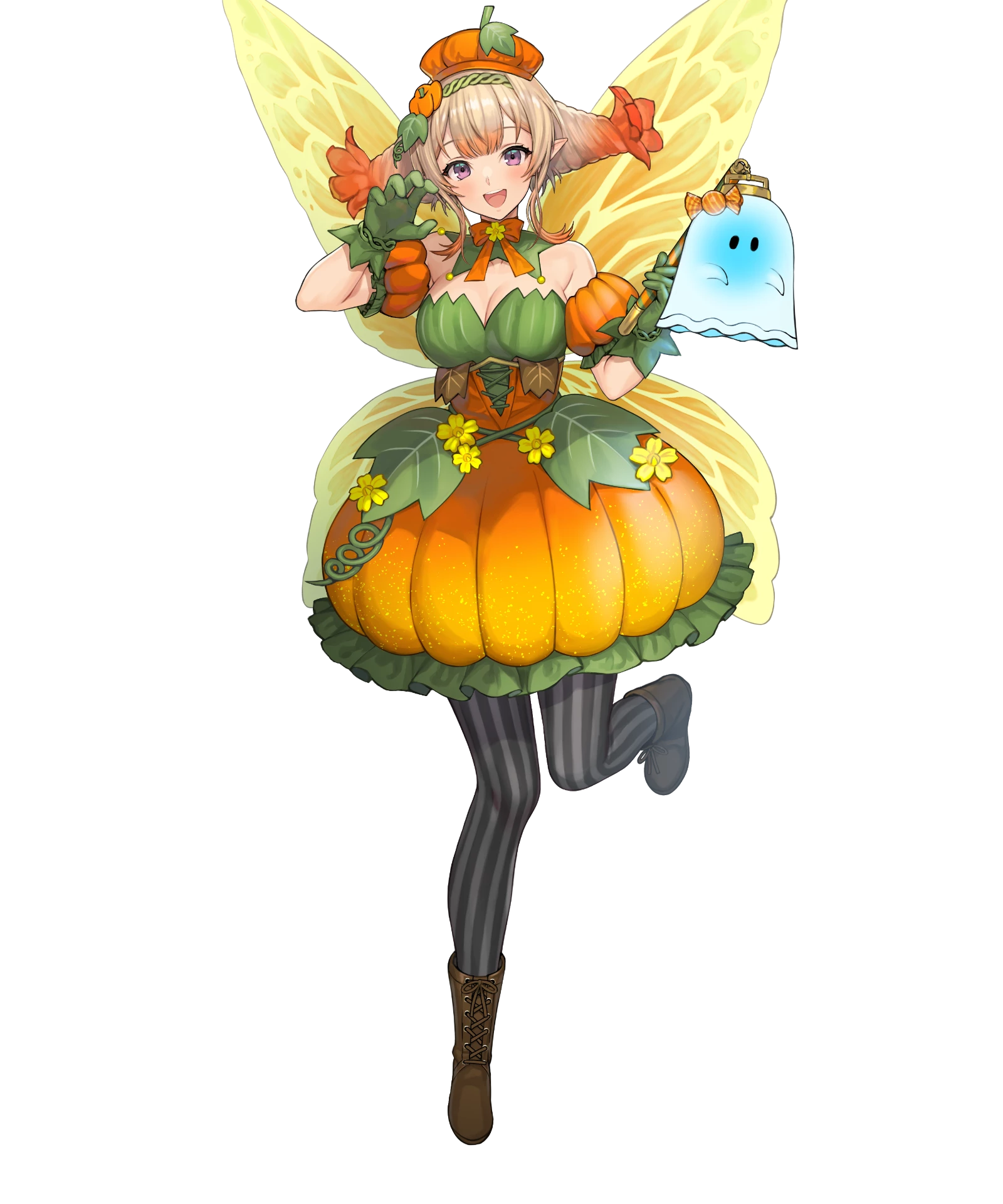 peony (fire emblem), fire emblem, fire emblem heroes, nintendo, highres, non-web source, official art, 1girl, official alternate costume, peony (halloween) (fire emblem), solo