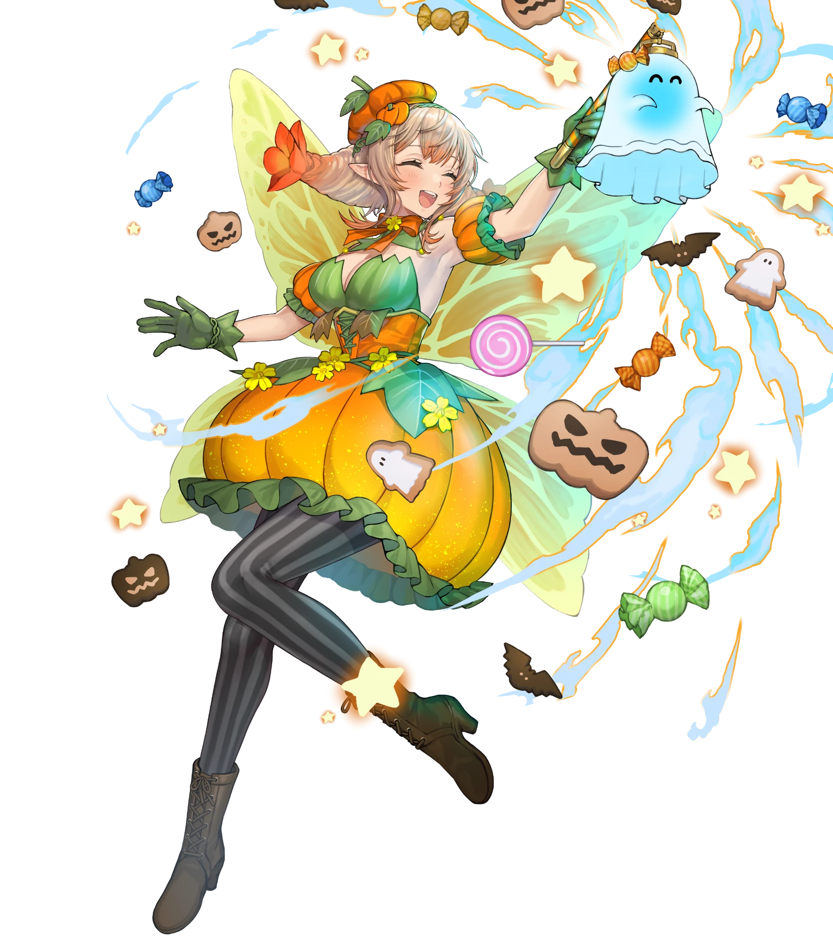 peony (fire emblem), fire emblem, fire emblem heroes, nintendo, highres, non-web source, official art, 1girl, official alternate costume, peony (halloween) (fire emblem), solo