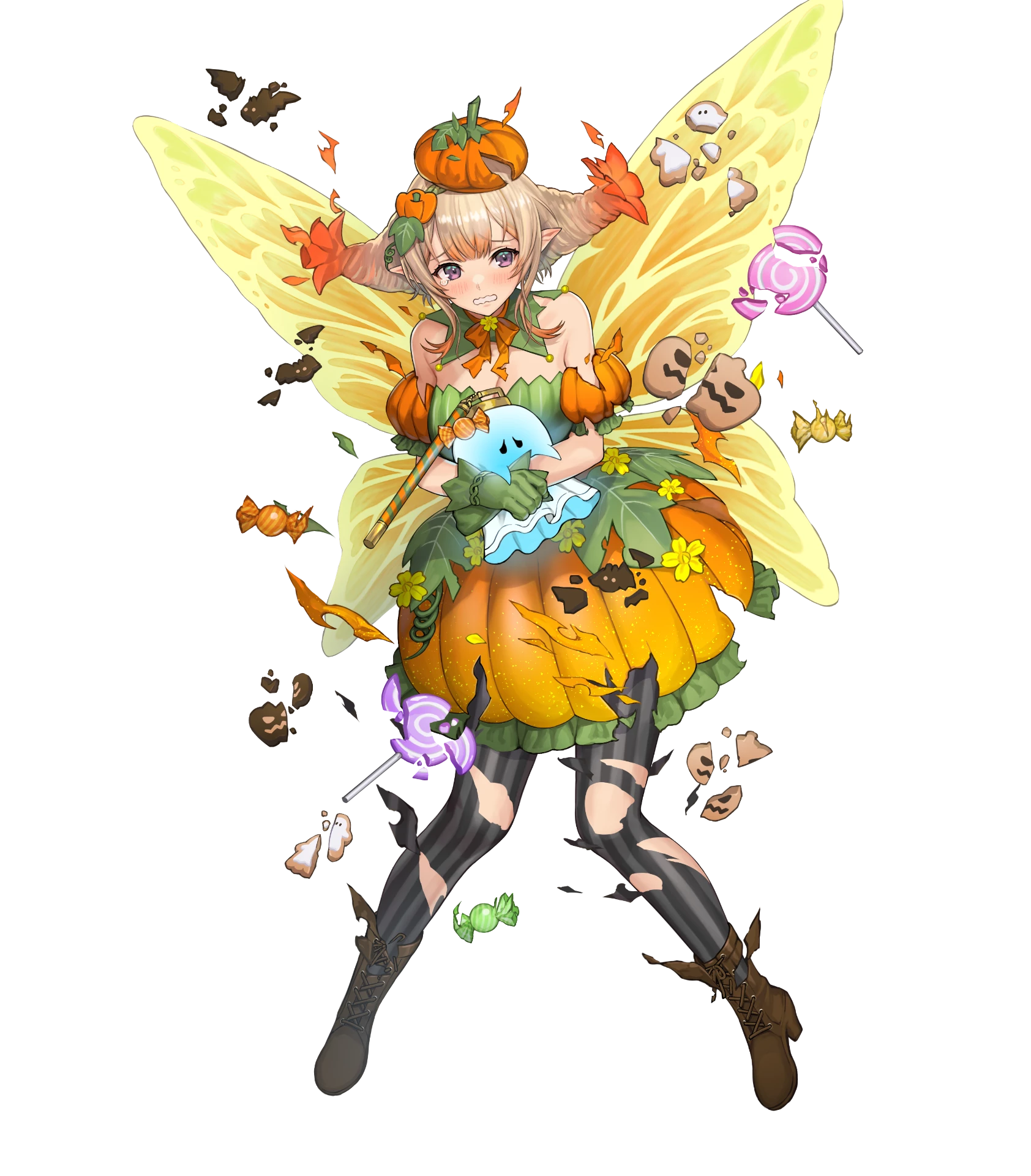 peony (fire emblem), fire emblem, fire emblem heroes, nintendo, highres, non-web source, official art, 1girl, official alternate costume, peony (halloween) (fire emblem), solo
