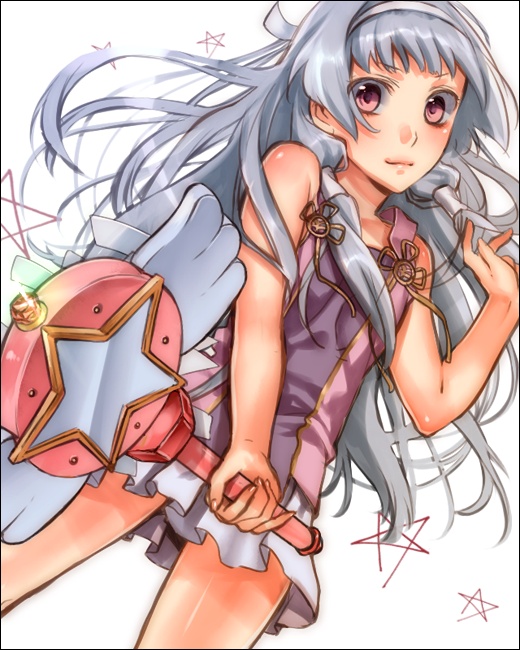 glv, murakami yuichi, nagi, kannagi, bad id, bad pixiv id, 00s, blunt bangs, solo, wand