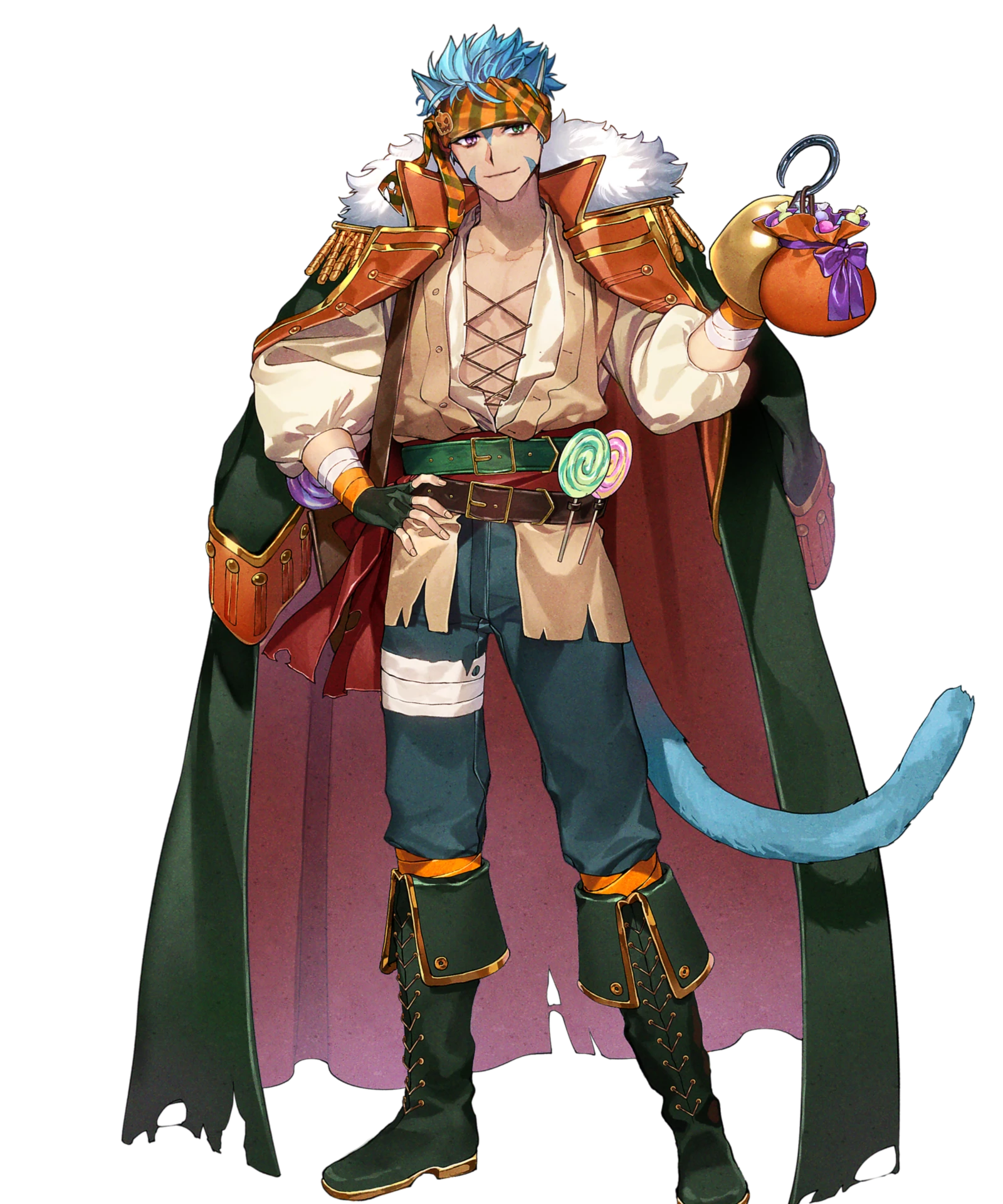 ranulf (fire emblem), fire emblem, fire emblem: path of radiance, fire emblem: radiant dawn, fire emblem heroes, nintendo, highres, non-web source, 1boy, ranulf (halloween) (fire emblem), solo