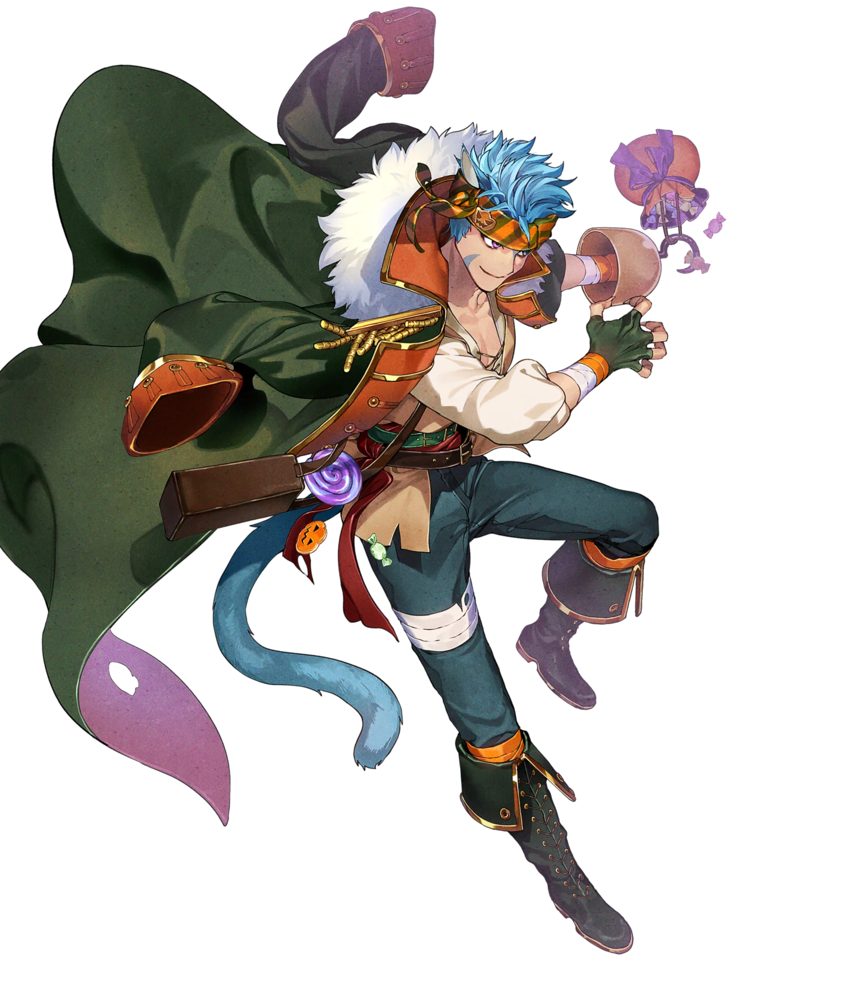 ranulf (fire emblem), fire emblem, fire emblem: path of radiance, fire emblem: radiant dawn, fire emblem heroes, nintendo, highres, non-web source, 1boy, ranulf (halloween) (fire emblem), solo