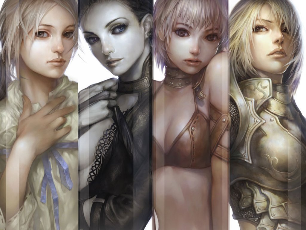 armor, finger glove, knight, medieval, pale skin, white hair