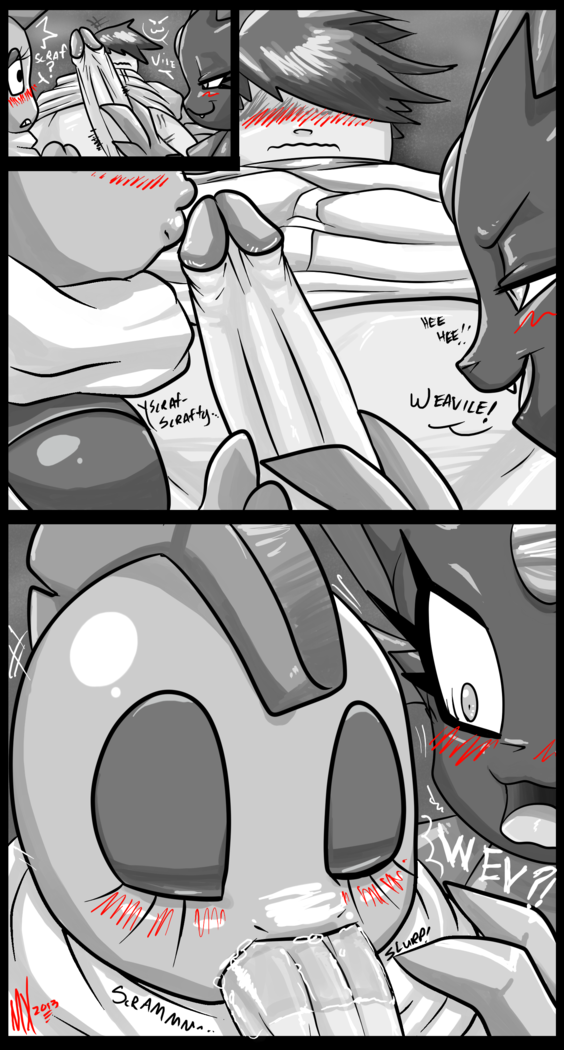 Rule34 – If it exists, there is porn of it / monkeyxflash, scrafty, weavile / 163462