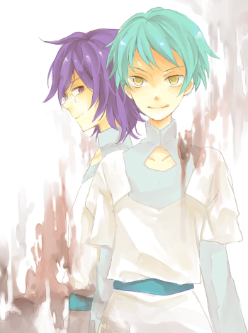 anko (pixiv293078), regene regetta, ribbons almark, gundam, gundam 00, bad id, bad pixiv id, lowres, 00s, 2boys, innovators (gundam 00), multiple boys