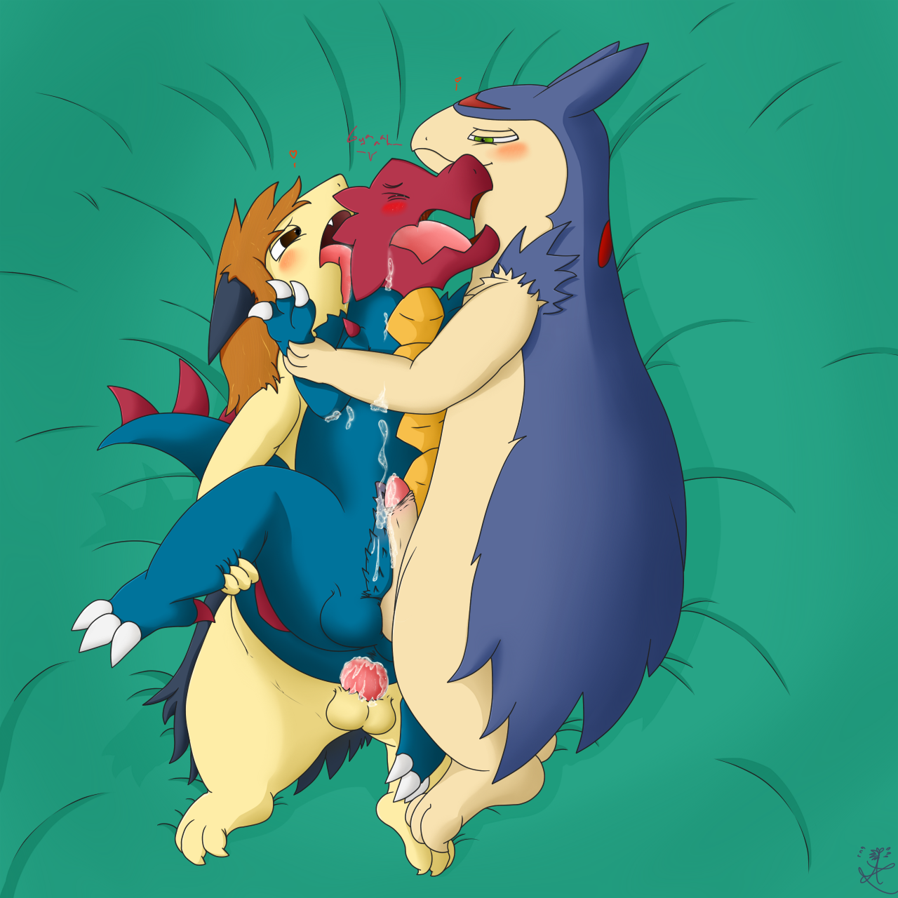 Rule34 – If it exists, there is porn of it / asbel lhant (artist), asbel, druddigon, typhlosion / 163845