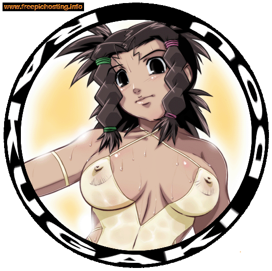 odawara, moonbay, zoids, zoids chaotic century, 1girl, armband, black hair, braid, breasts, dark-skinned female, dark skin, dress, facial mark, female focus, forehead mark, large breasts, see-through clothes, solo, sweat, transparent background, twin braids, watermark