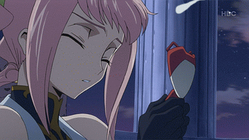 anya alstreim, arthur (code geass), code geass, animated, animated gif, anime screenshot, lowres, non-web source, third-party edit, 00s, cat, cum, cum on body, facial, non-repeating animation, pink hair, red eyes, solo