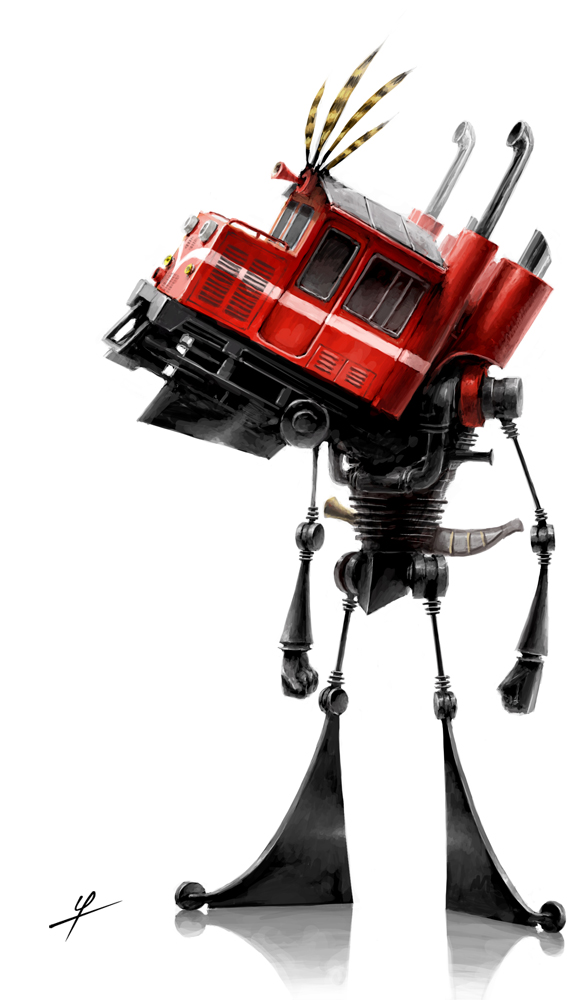ldt, original, 1other, feathers, full body, locomotive, machine, simple background, solo, standing, train, white background