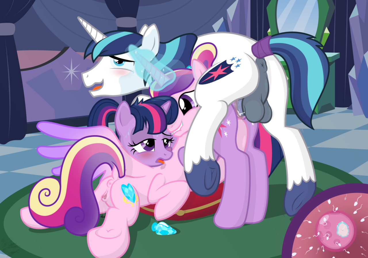 Rule34 – If it exists, there is porn of it / princess cadance (mlp), shining armor (mlp), twilight sparkle (mlp) / 165338