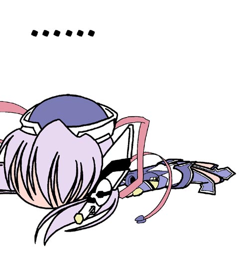 hoshino yumemi, planetarian, …, 00s, 1girl, chibi, female focus, ribbon, solo