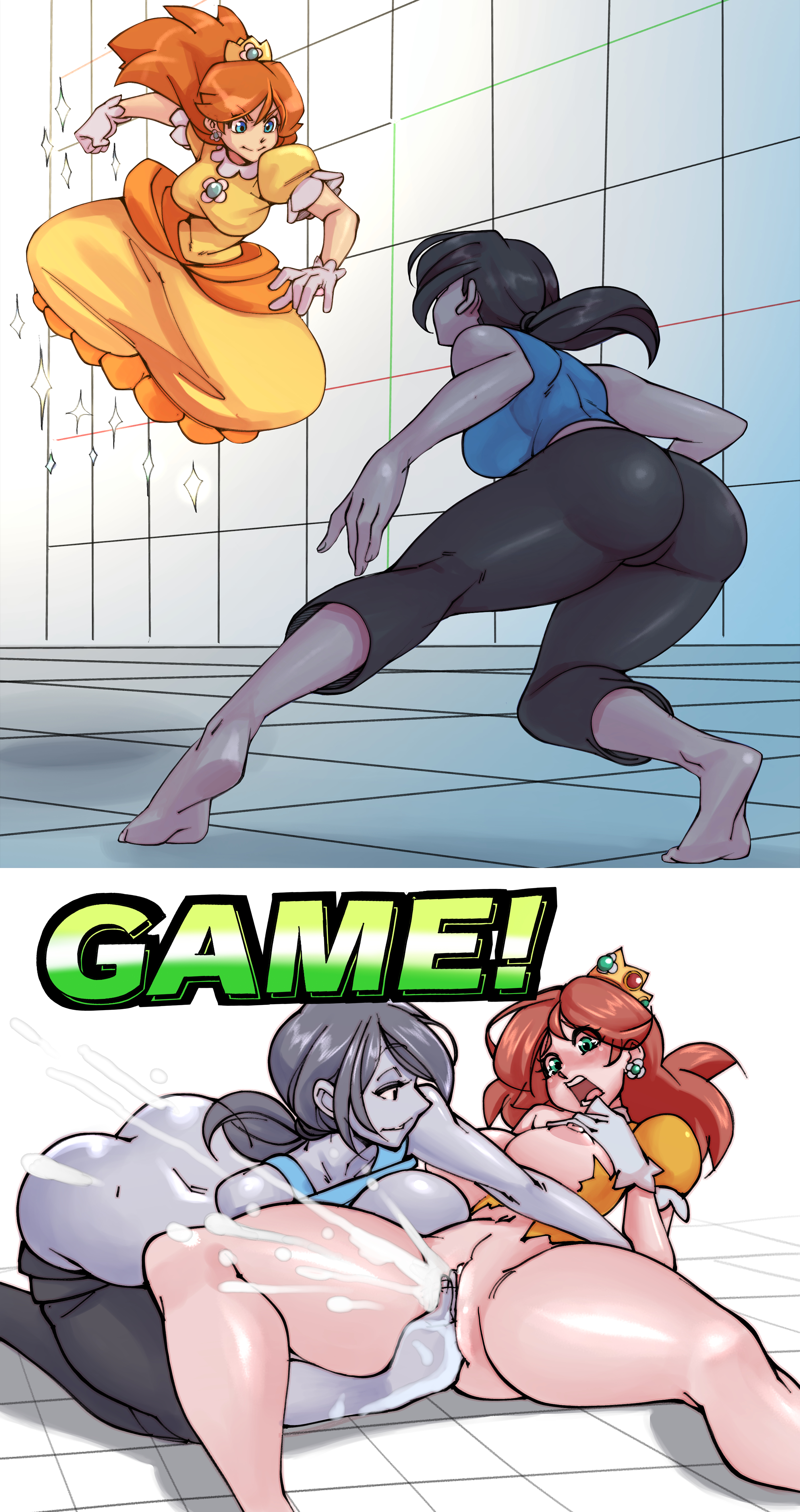 Rule34 – If it exists, there is porn of it / nisego, princess daisy, wii fit trainer / 8665916