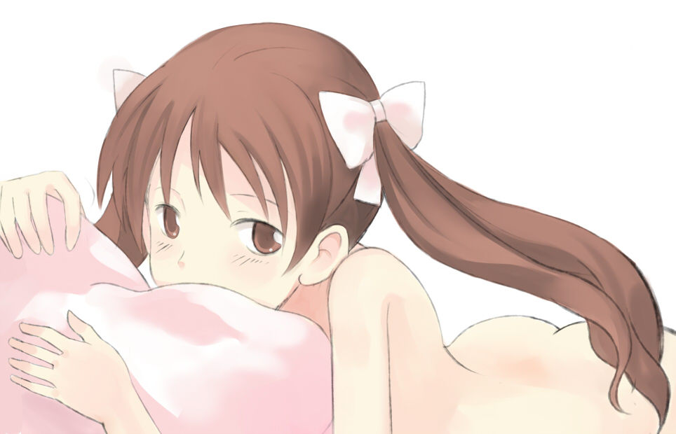 enoki p, shirai kuroko, toaru kagaku no railgun, toaru majutsu no index, bad id, bad pixiv id, 00s, 1girl, ass, completely nude, female focus, nude, simple background, solo