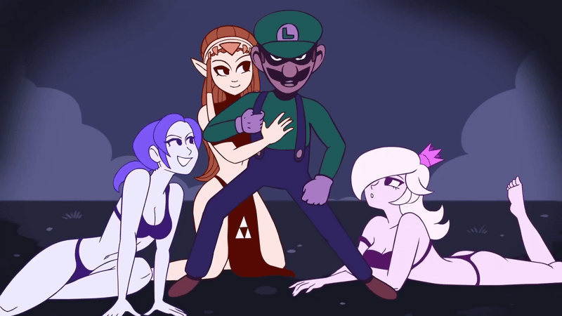 Rule34 – If it exists, there is porn of it / luigi, princess rosalina, princess zelda, wii fit trainer, zelda (twilight princess) / 8665978