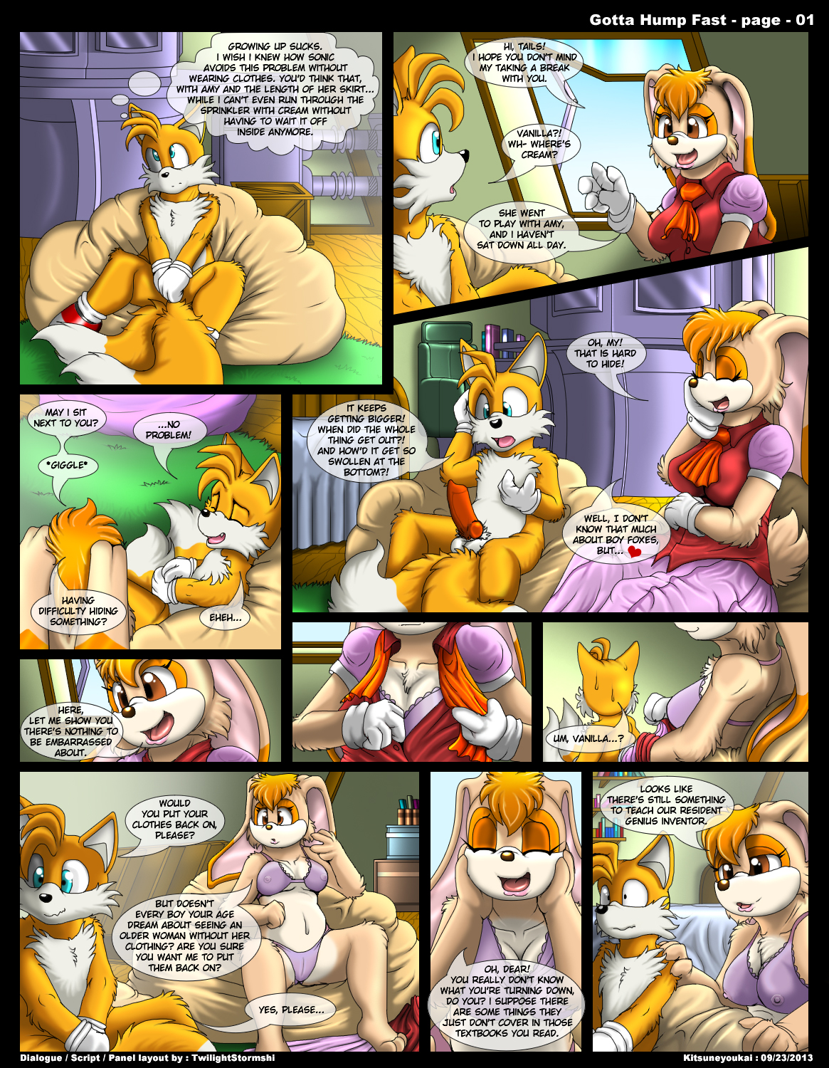 Rule34 – If it exists, there is porn of it / kitsune youkai, tails, vanilla the rabbit / 166102