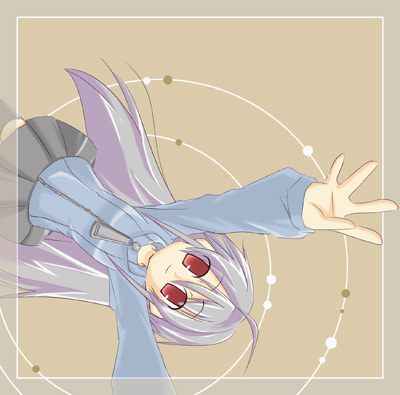 hono, suguri (orange juice), 100% orange juice, suguri, bad id, bad pixiv id, lowres, 1girl, album cover, cover, female focus, solo