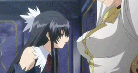 karin von gielen, sara scorpion, seshiru von gielen, uchuu kaizoku sara, animated, animated gif, anime screenshot, lowres, 00s, 3girls, :o, age difference, arms up, bare shoulders, bdsm, black hair, blonde hair, blue eyes, bondage, bound, breast massage, breasts, brown eyes, choker, cleavage, clenched teeth, close-up, closed eyes, covered erect nipples, elbow gloves, female focus, femdom, gloves, gothic lolita, grabbing another's breast, groping, hair ornament, hime cut, huge breasts, humiliation, indoors, jewelry, loli, lolita fashion, long hair, multigrope, multiple girls, naughty face, nipple stimulation, nipple tweak, nipples, onee-loli, open mouth, parted bangs, pendant, pink eyes, puffy nipples, rape, siblings, sidelocks, sisters, smile, standing, surprised, teeth, twins, upper body, wince, yuri