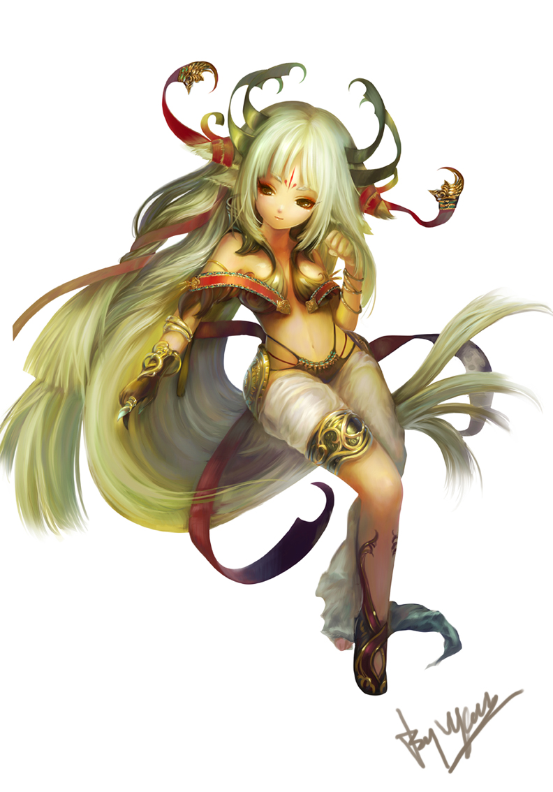 yoru (xueyinye), original, bad id, bad pixiv id, animal ears, long hair, ribbon, solo, very long hair, white hair