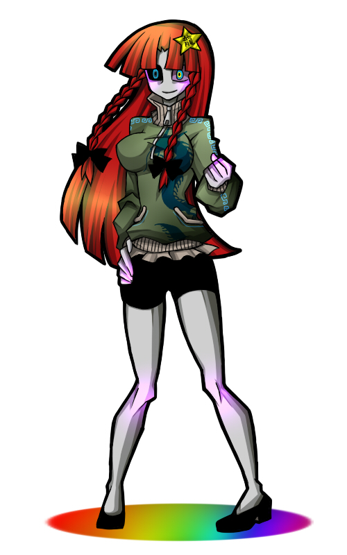 senmu (0107), hong meiling, touhou, bad id, bad pixiv id, 1girl, alternate costume, bike shorts, breasts, contemporary, female focus, full body, long hair, solo, very long hair